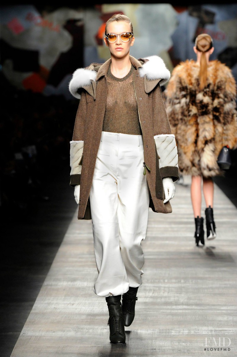 Paulina King featured in  the Fendi fashion show for Autumn/Winter 2014
