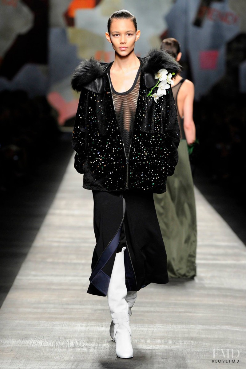 Binx Walton featured in  the Fendi fashion show for Autumn/Winter 2014