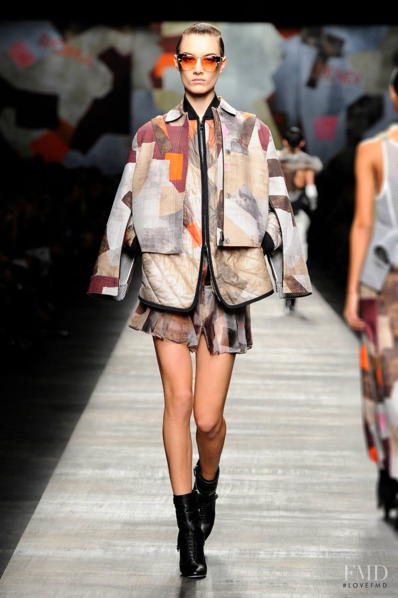 Ronja Furrer featured in  the Fendi fashion show for Autumn/Winter 2014