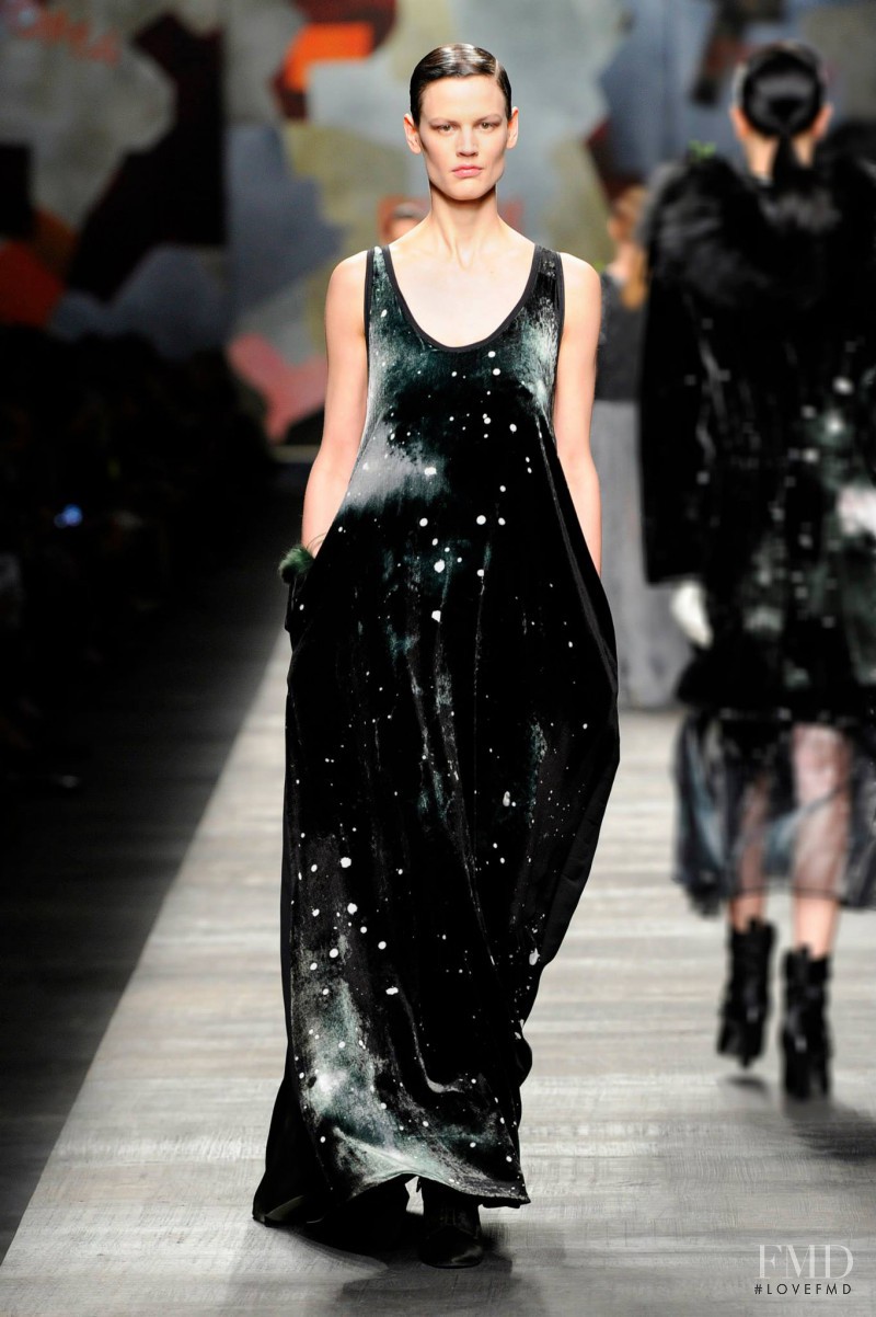 Saskia de Brauw featured in  the Fendi fashion show for Autumn/Winter 2014