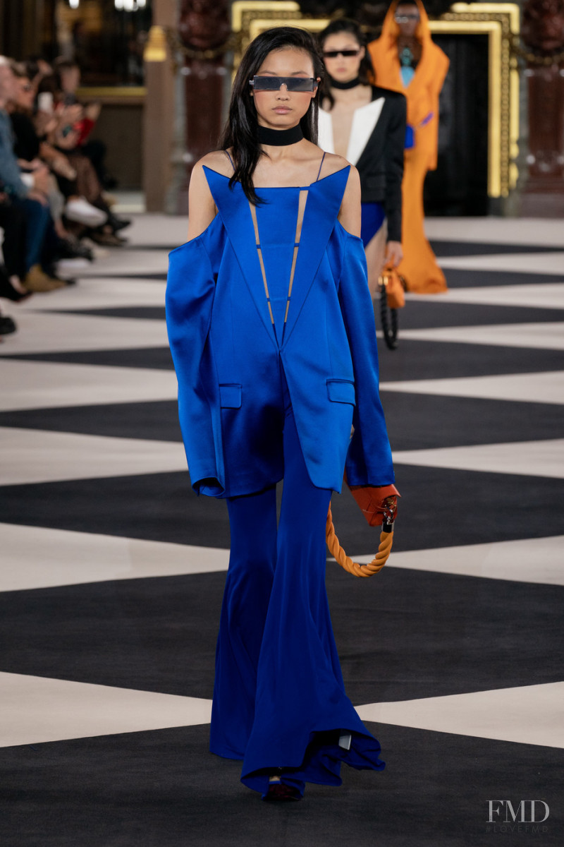 Ning Jinyi featured in  the Balmain fashion show for Spring/Summer 2020
