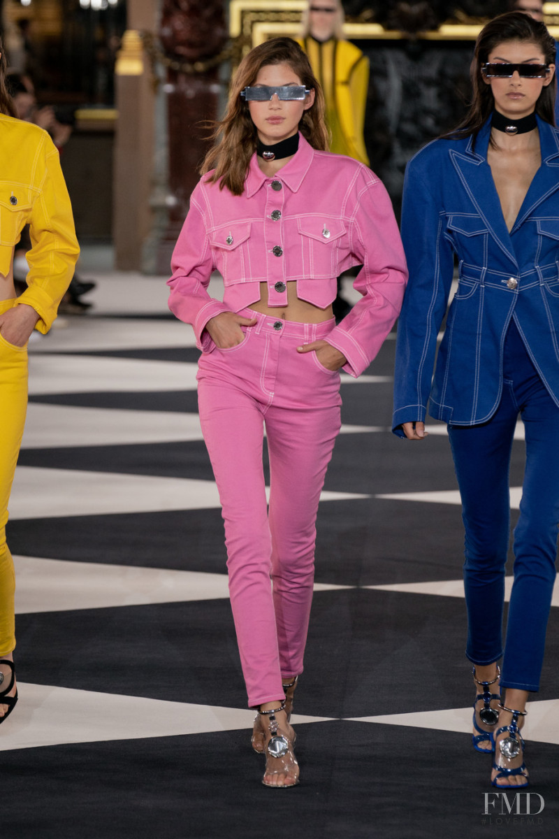 Valery Kaufman featured in  the Balmain fashion show for Spring/Summer 2020