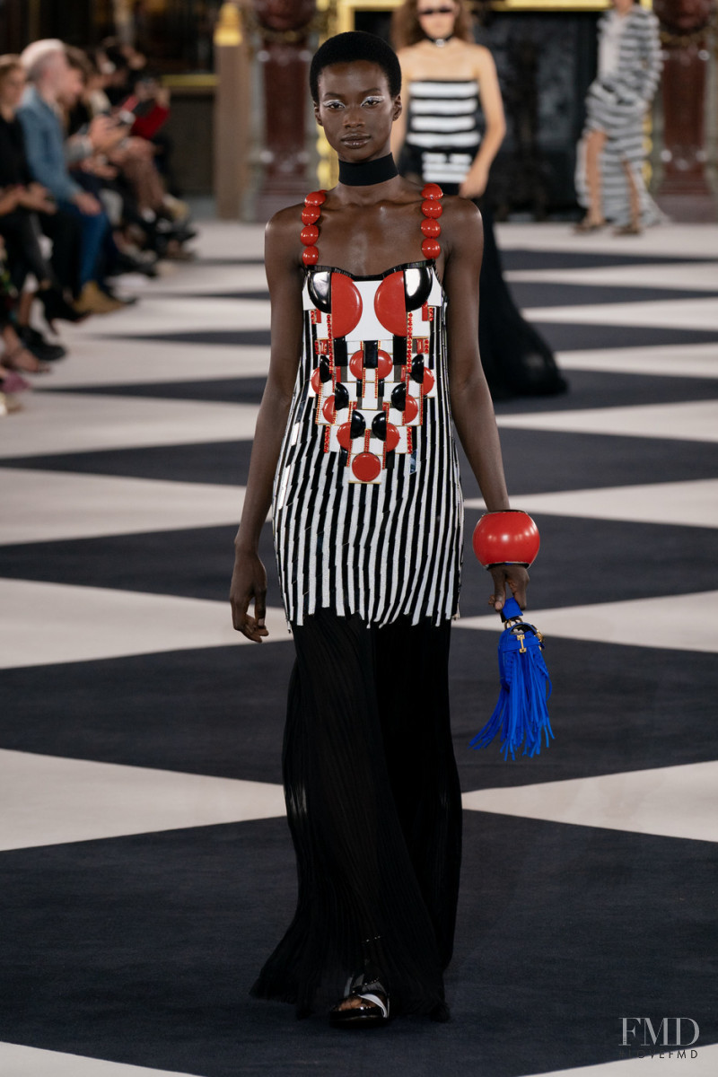 Fatou Jobe featured in  the Balmain fashion show for Spring/Summer 2020