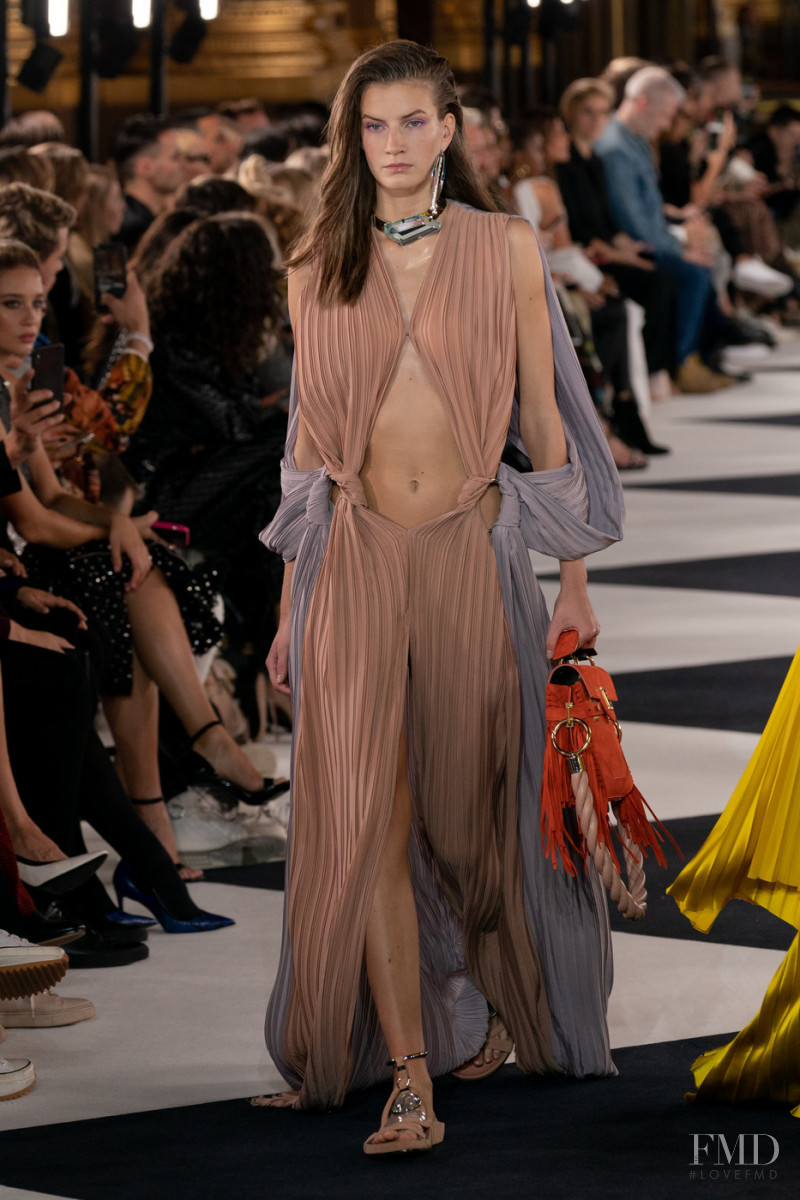 Alise Daugale featured in  the Balmain fashion show for Spring/Summer 2020