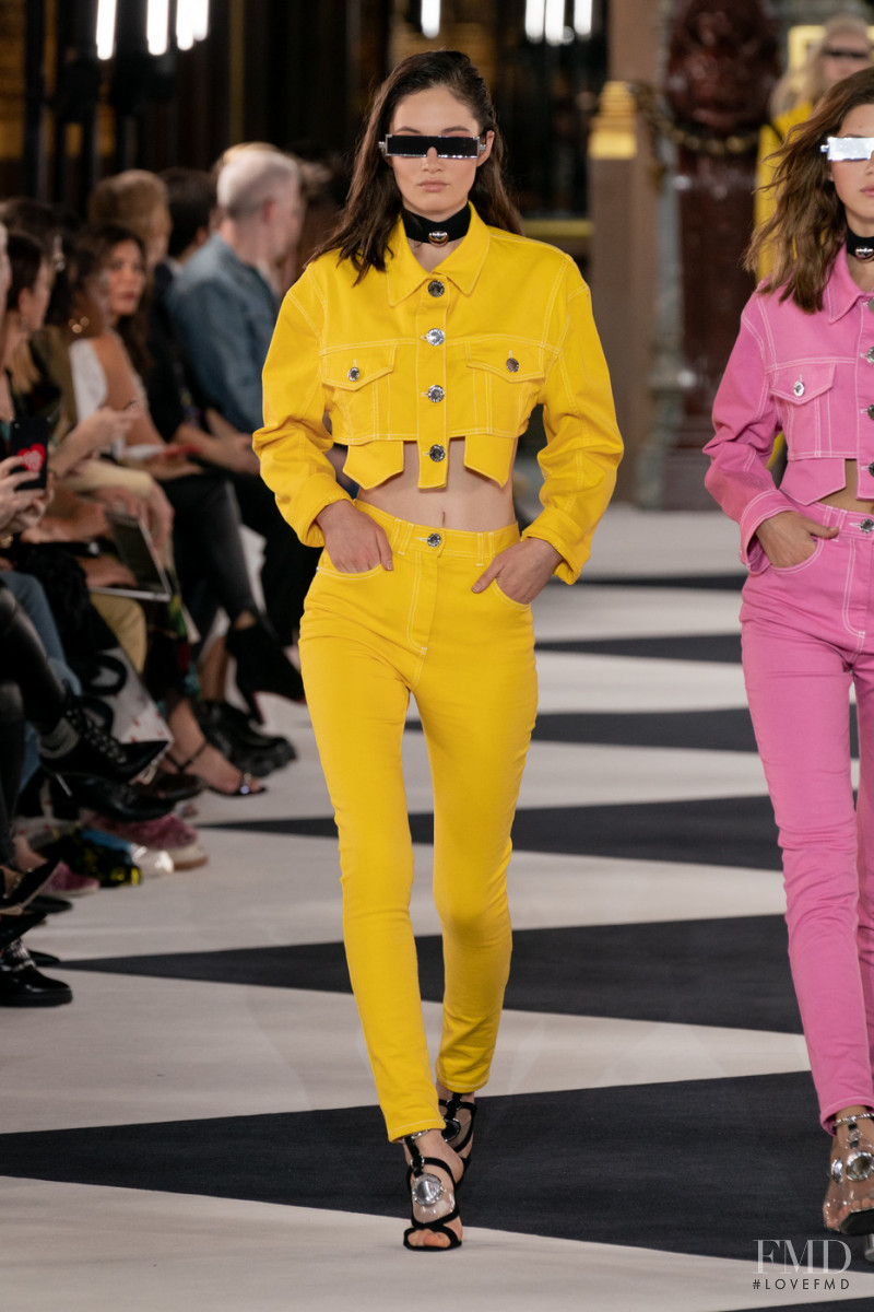 Vika Ihnatenko featured in  the Balmain fashion show for Spring/Summer 2020