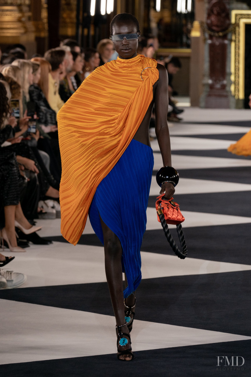 Nya Gatbel featured in  the Balmain fashion show for Spring/Summer 2020