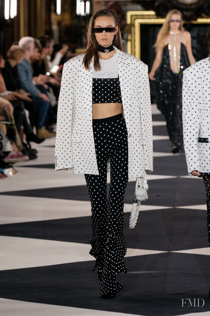 Josephine Adam featured in  the Balmain fashion show for Spring/Summer 2020