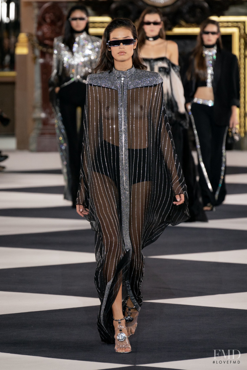 Vitoria Macedo featured in  the Balmain fashion show for Spring/Summer 2020