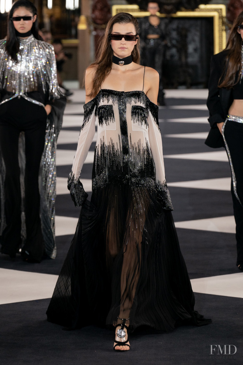 Irina Djuranovic featured in  the Balmain fashion show for Spring/Summer 2020