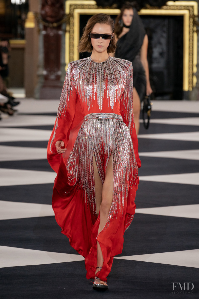 Irina Liss featured in  the Balmain fashion show for Spring/Summer 2020
