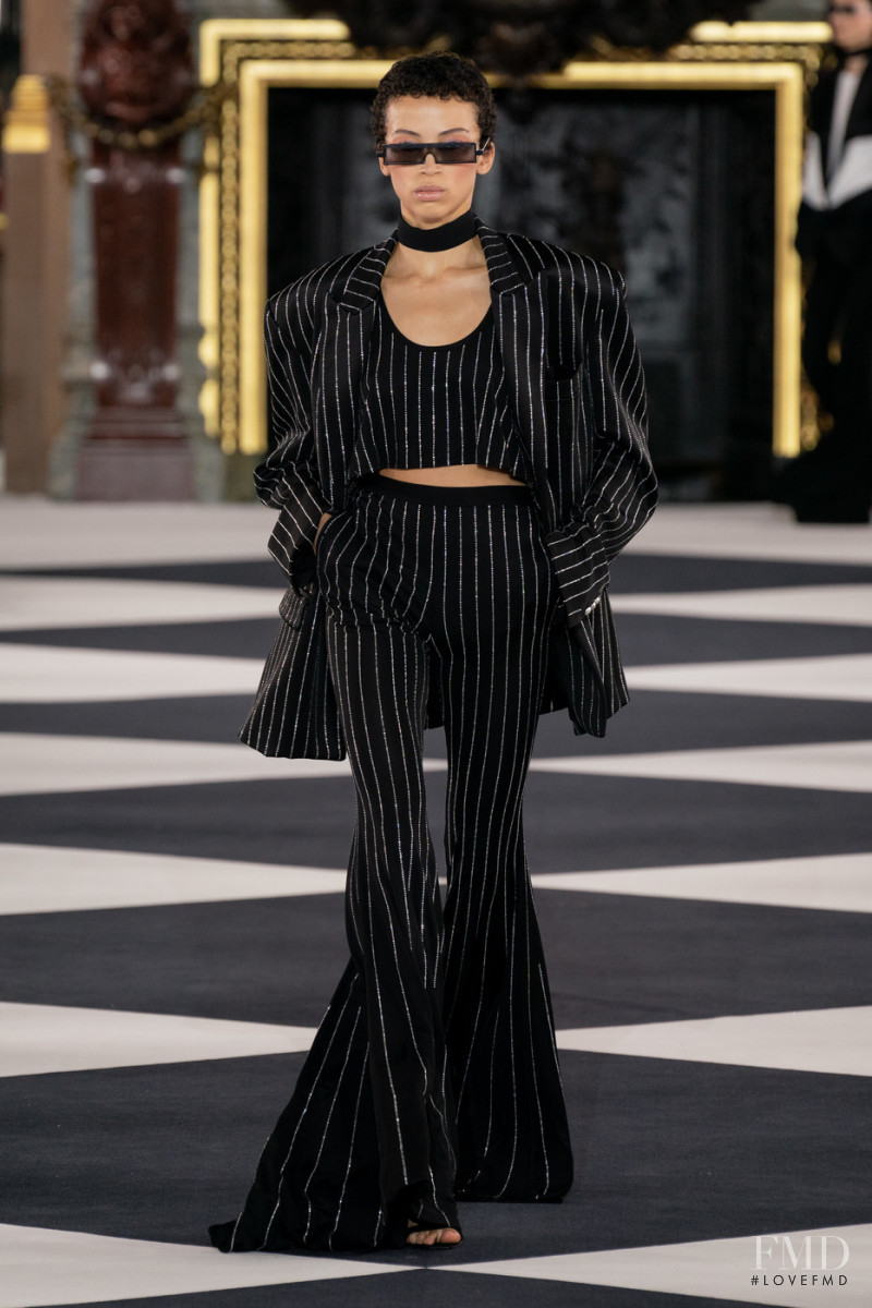 Emily Viviane featured in  the Balmain fashion show for Spring/Summer 2020