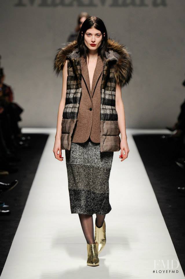 Larissa Hofmann featured in  the Max Mara fashion show for Autumn/Winter 2014