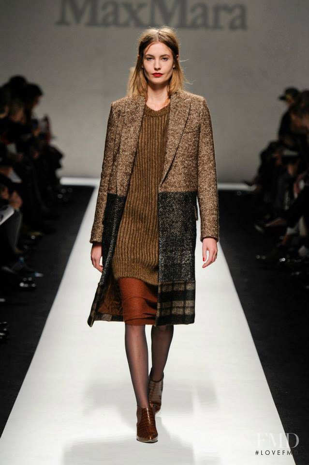 Nadja Bender featured in  the Max Mara fashion show for Autumn/Winter 2014
