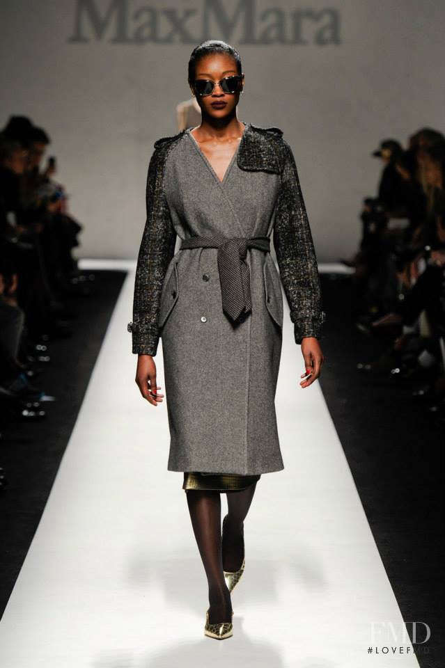 Betty Adewole featured in  the Max Mara fashion show for Autumn/Winter 2014