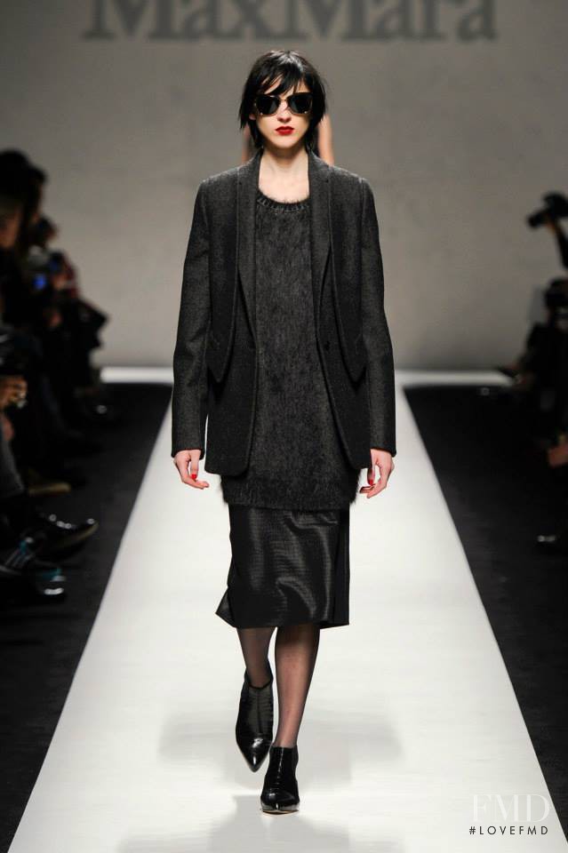 Lida Fox featured in  the Max Mara fashion show for Autumn/Winter 2014