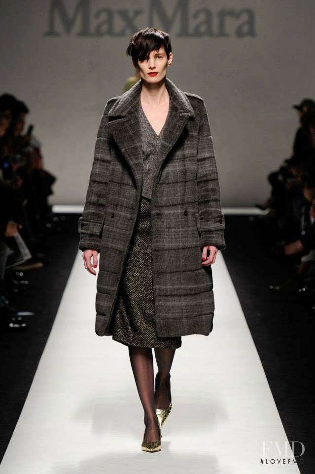 Iris Strubegger featured in  the Max Mara fashion show for Autumn/Winter 2014