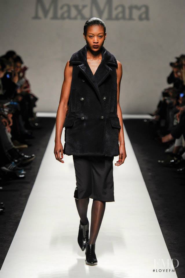 Betty Adewole featured in  the Max Mara fashion show for Autumn/Winter 2014