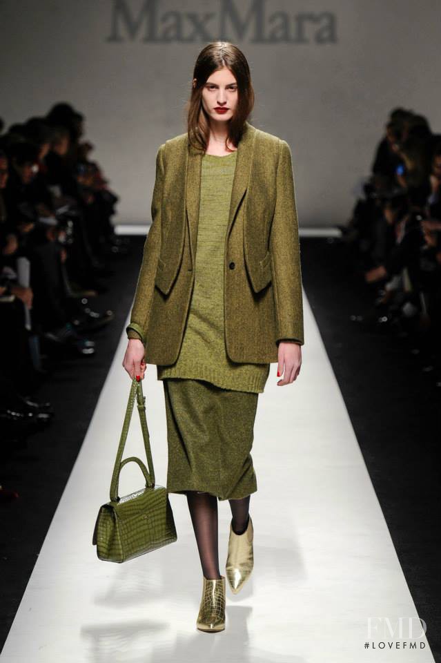 Elodia Prieto featured in  the Max Mara fashion show for Autumn/Winter 2014