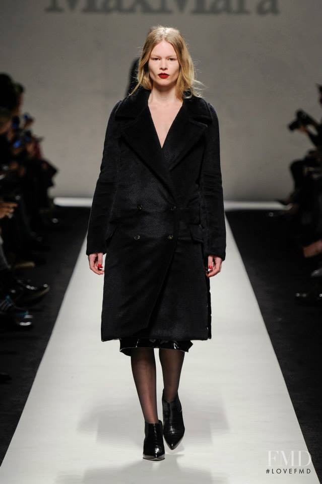 Anna Ewers featured in  the Max Mara fashion show for Autumn/Winter 2014