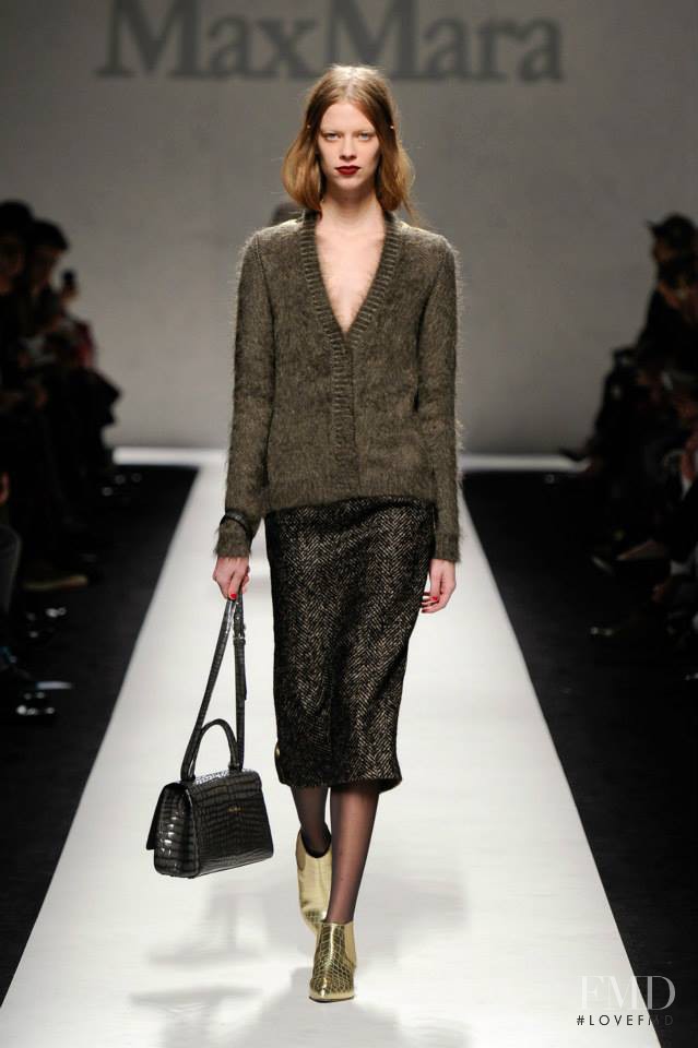 Lexi Boling featured in  the Max Mara fashion show for Autumn/Winter 2014