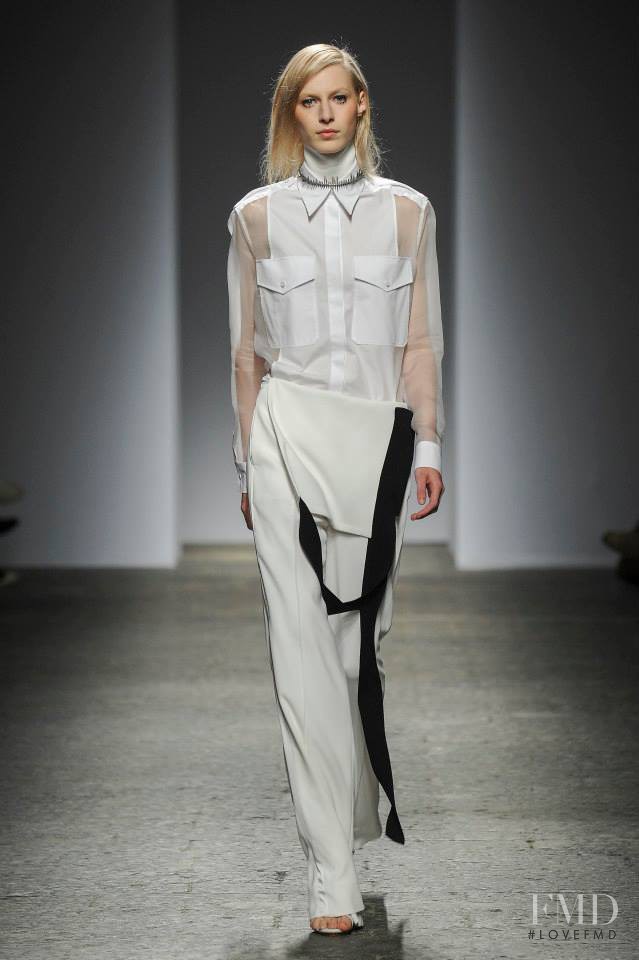 Julia Nobis featured in  the Ports 1961 fashion show for Autumn/Winter 2014