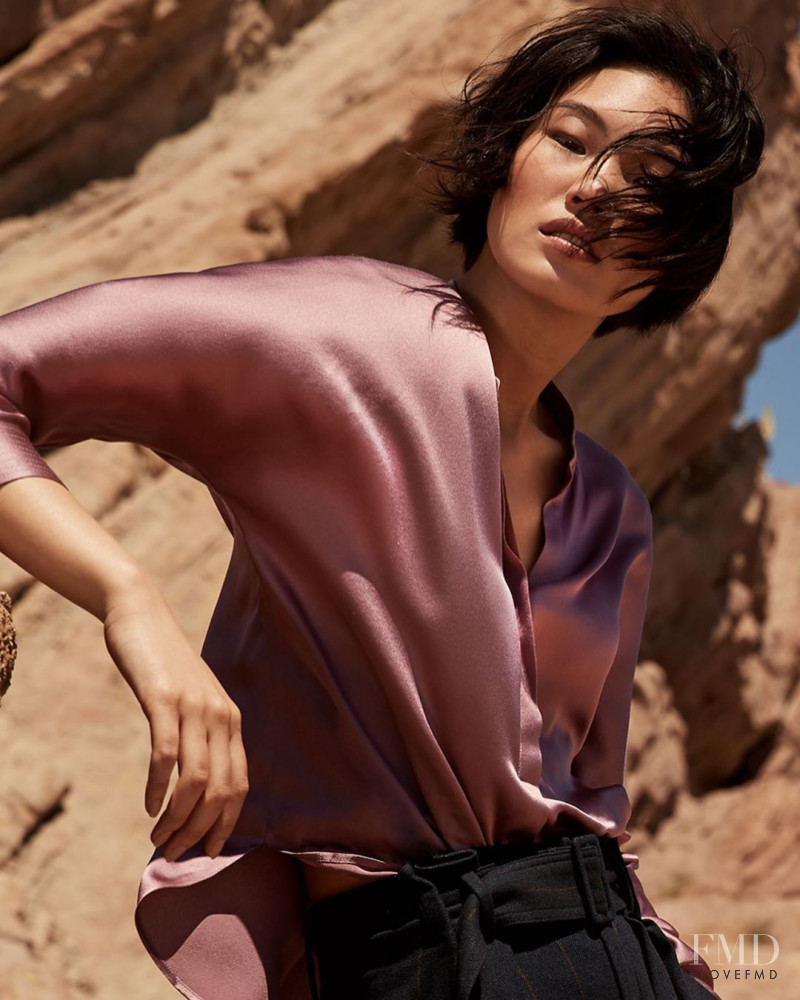 Chiharu Okunugi featured in  the Neiman Marcus advertisement for Fall 2019