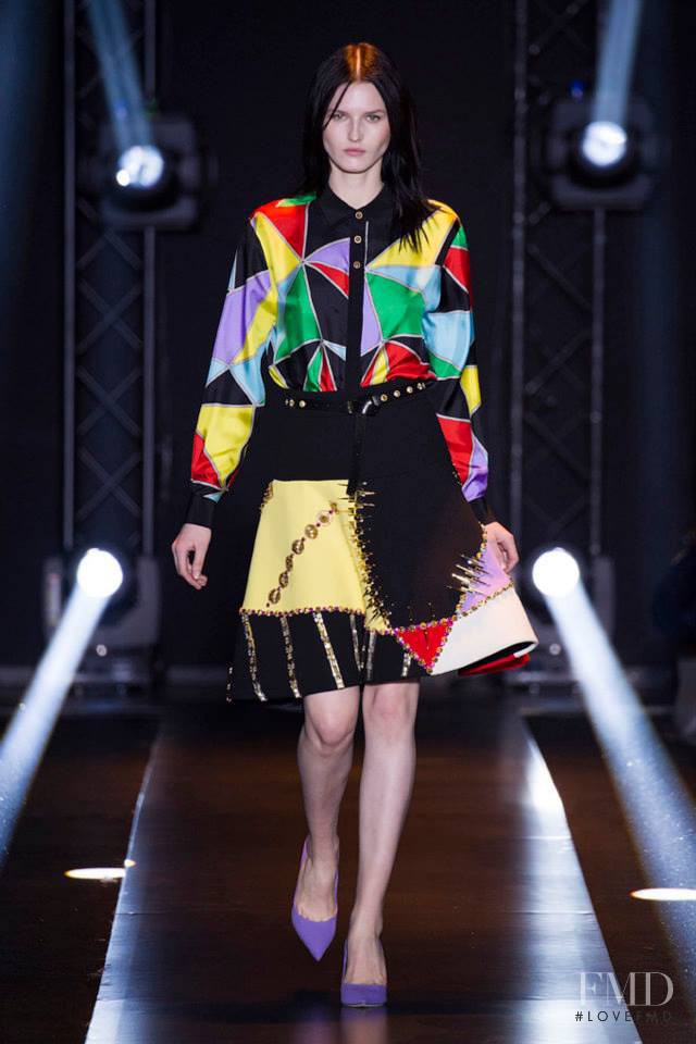 Katlin Aas featured in  the Fausto Puglisi fashion show for Autumn/Winter 2014