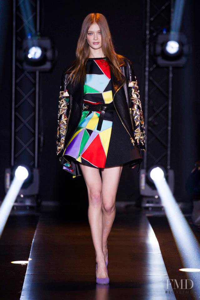Tanya Katysheva featured in  the Fausto Puglisi fashion show for Autumn/Winter 2014
