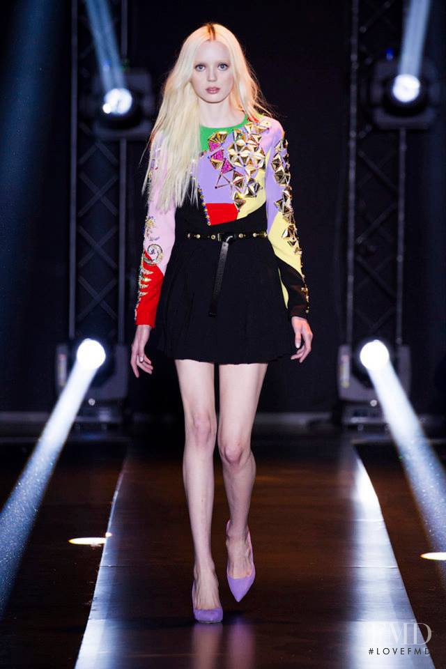 Esmeralda Seay-Reynolds featured in  the Fausto Puglisi fashion show for Autumn/Winter 2014