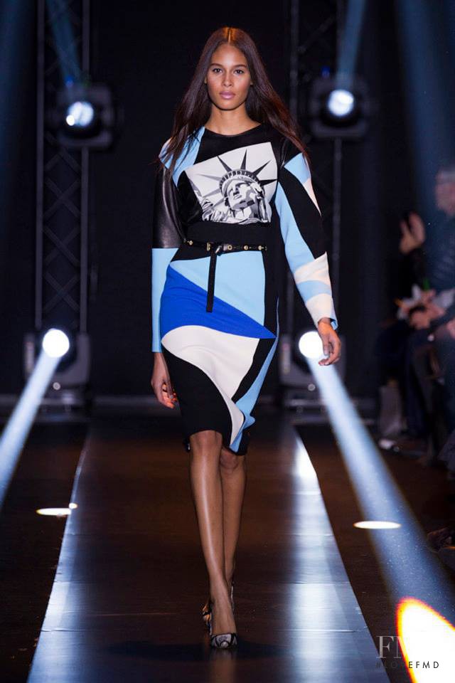 Cindy Bruna featured in  the Fausto Puglisi fashion show for Autumn/Winter 2014