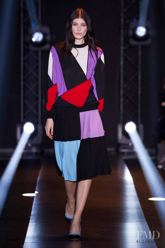 Larissa Hofmann featured in  the Fausto Puglisi fashion show for Autumn/Winter 2014
