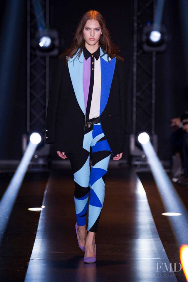 Maggie Jablonski featured in  the Fausto Puglisi fashion show for Autumn/Winter 2014