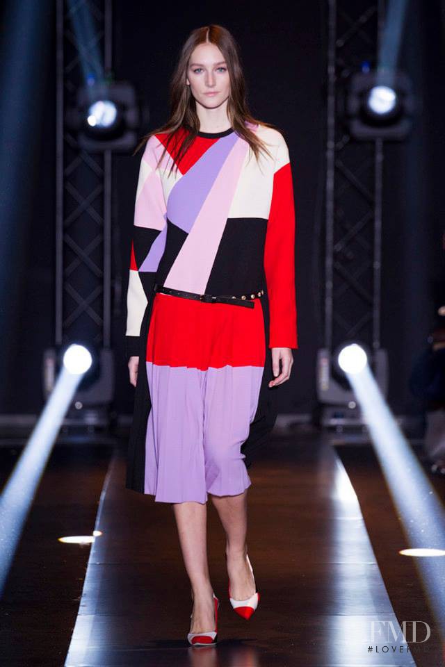 Joséphine Le Tutour featured in  the Fausto Puglisi fashion show for Autumn/Winter 2014
