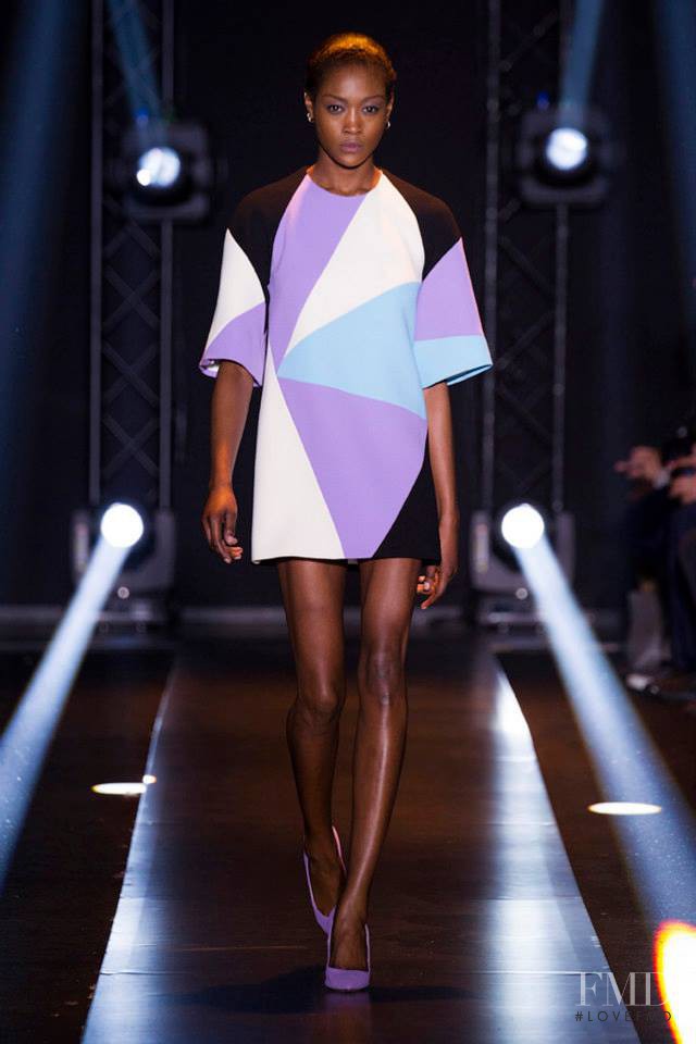 Betty Adewole featured in  the Fausto Puglisi fashion show for Autumn/Winter 2014