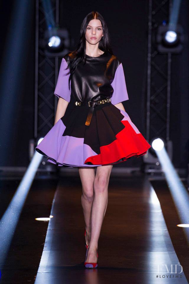 Kate Bogucharskaia featured in  the Fausto Puglisi fashion show for Autumn/Winter 2014