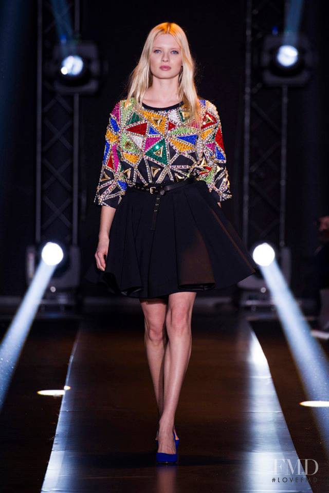 Natalia Siodmiak featured in  the Fausto Puglisi fashion show for Autumn/Winter 2014