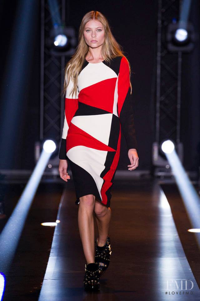 Vika Falileeva featured in  the Fausto Puglisi fashion show for Autumn/Winter 2014