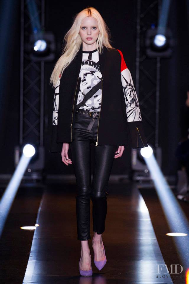 Esmeralda Seay-Reynolds featured in  the Fausto Puglisi fashion show for Autumn/Winter 2014