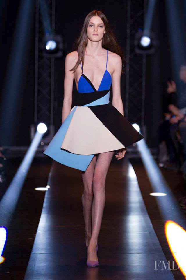 Kremi Otashliyska featured in  the Fausto Puglisi fashion show for Autumn/Winter 2014