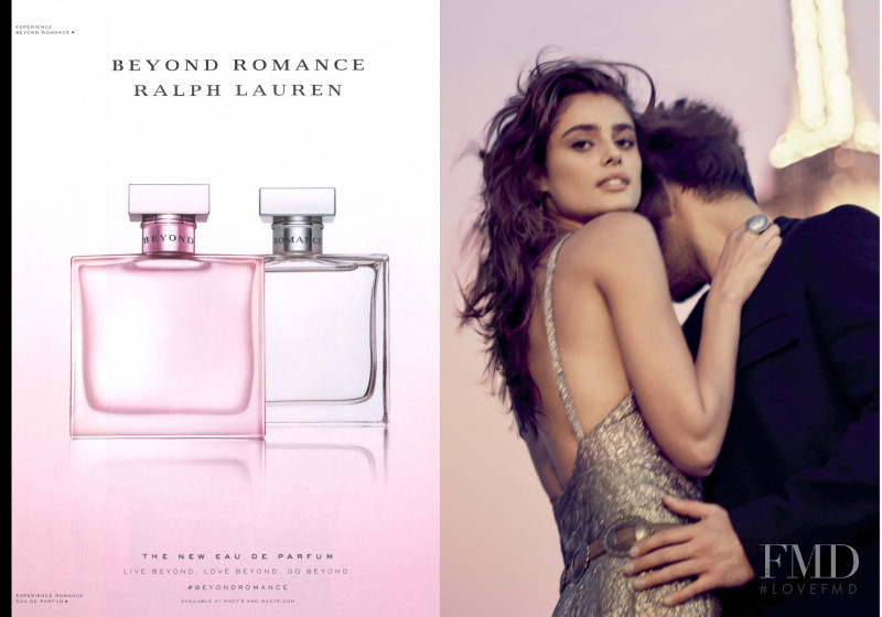 Taylor Hill featured in  the Ralph Lauren Fragrances Beyond Romance advertisement for Autumn/Winter 2019