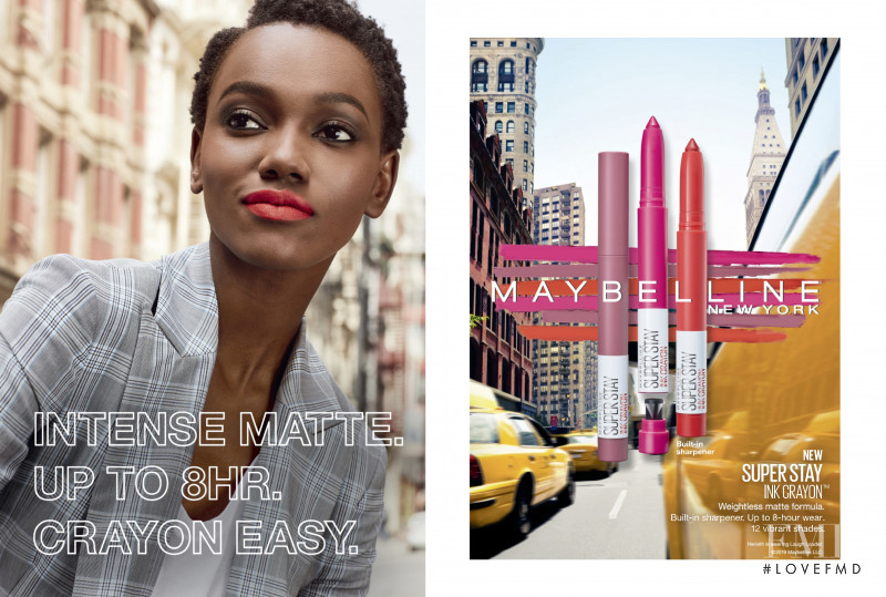 Herieth Paul featured in  the Maybelline advertisement for Autumn/Winter 2019