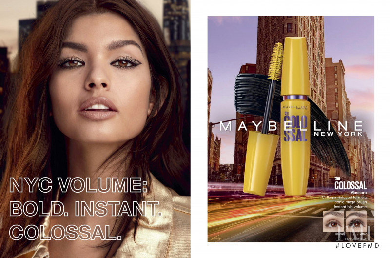Livia Rangel featured in  the Maybelline advertisement for Autumn/Winter 2019