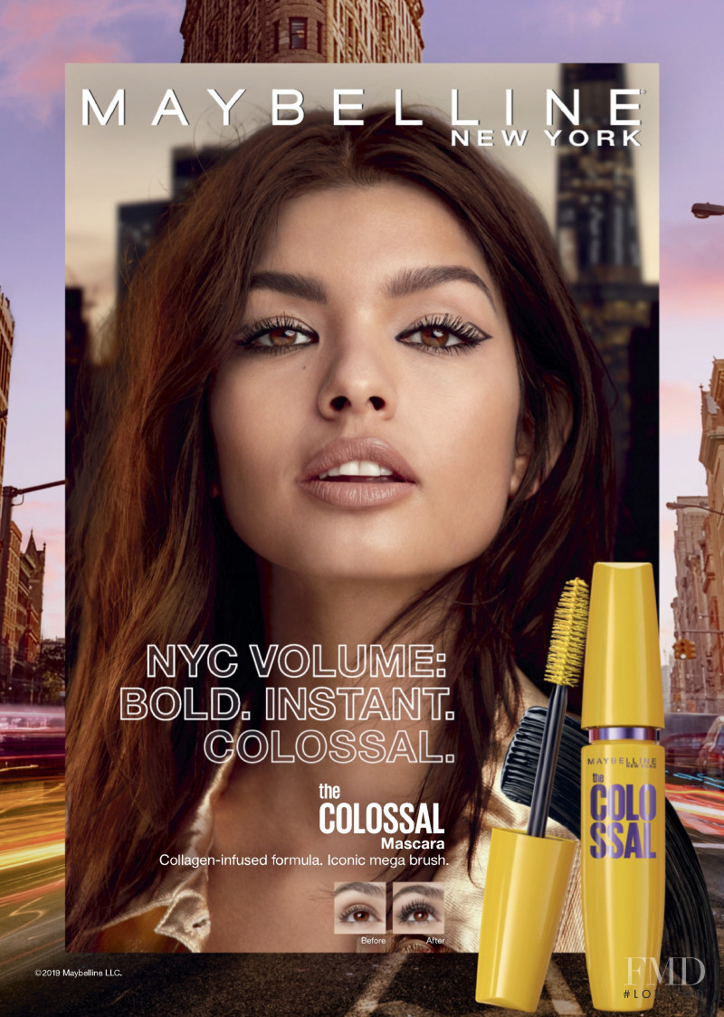 Livia Rangel featured in  the Maybelline advertisement for Autumn/Winter 2019