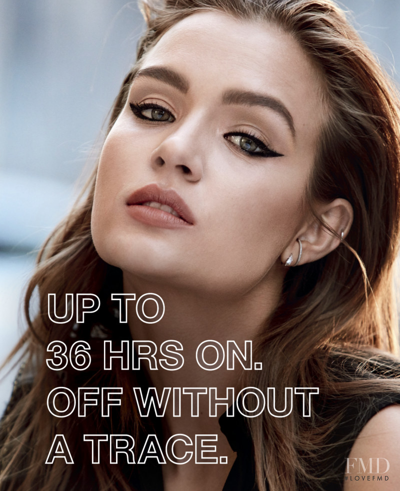 Josephine Skriver featured in  the Maybelline advertisement for Autumn/Winter 2019