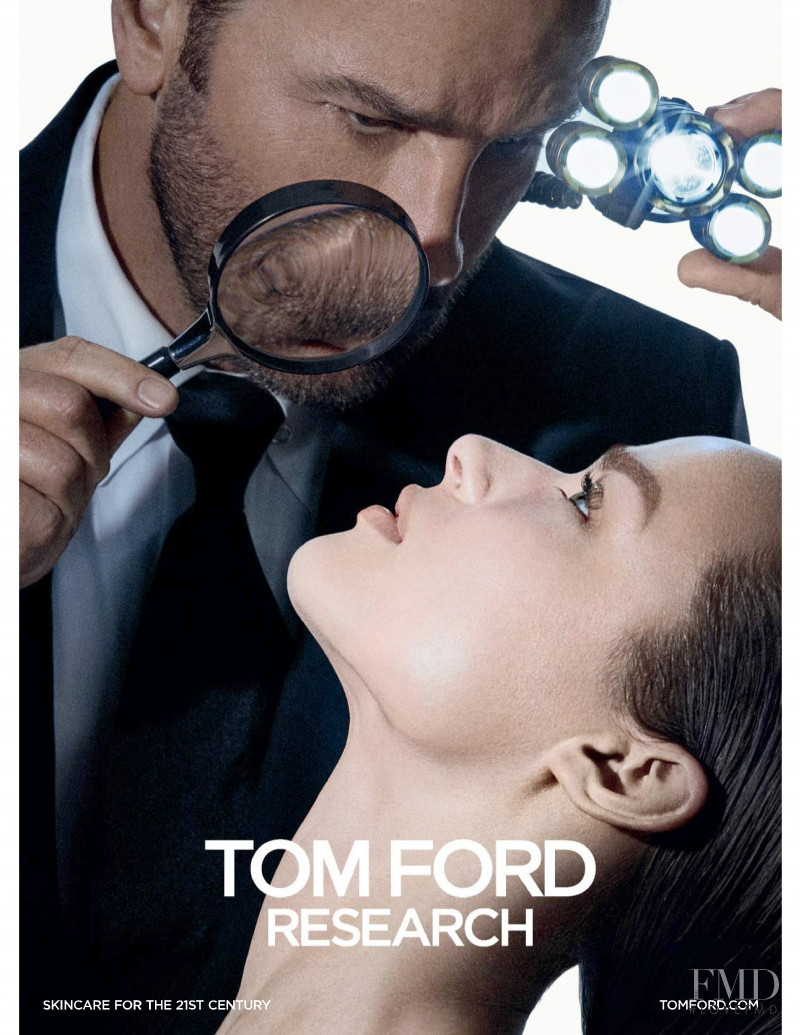 Birgit Kos featured in  the Tom Ford Research advertisement for Autumn/Winter 2019