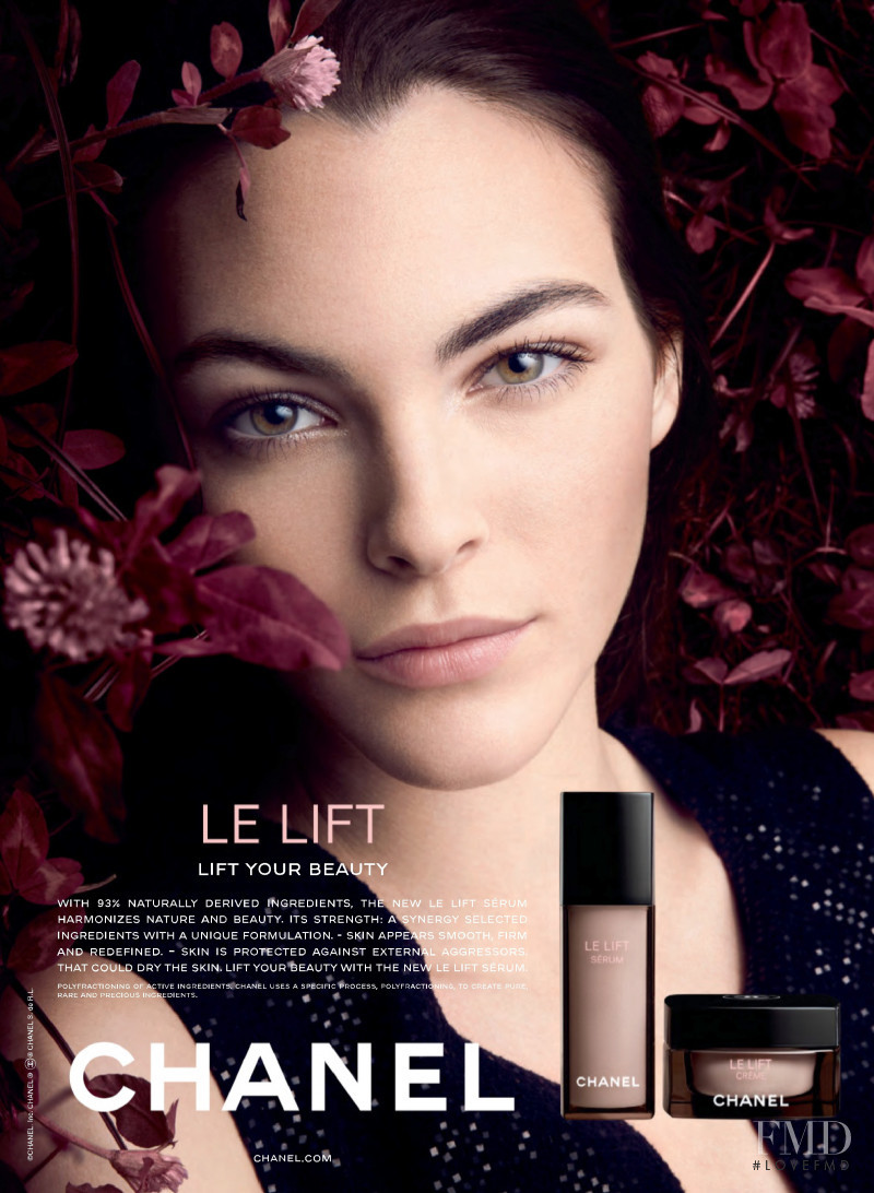 Vittoria Ceretti featured in  the Chanel Beauty Rouge Allure advertisement for Autumn/Winter 2019