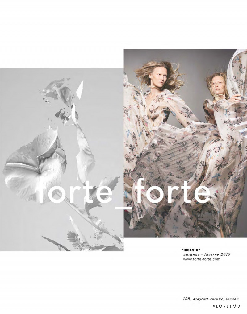 Forte Forte advertisement for Autumn/Winter 2019