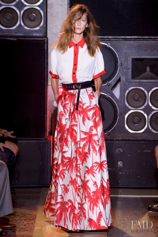 Alana Zimmer featured in  the Fausto Puglisi fashion show for Spring/Summer 2014