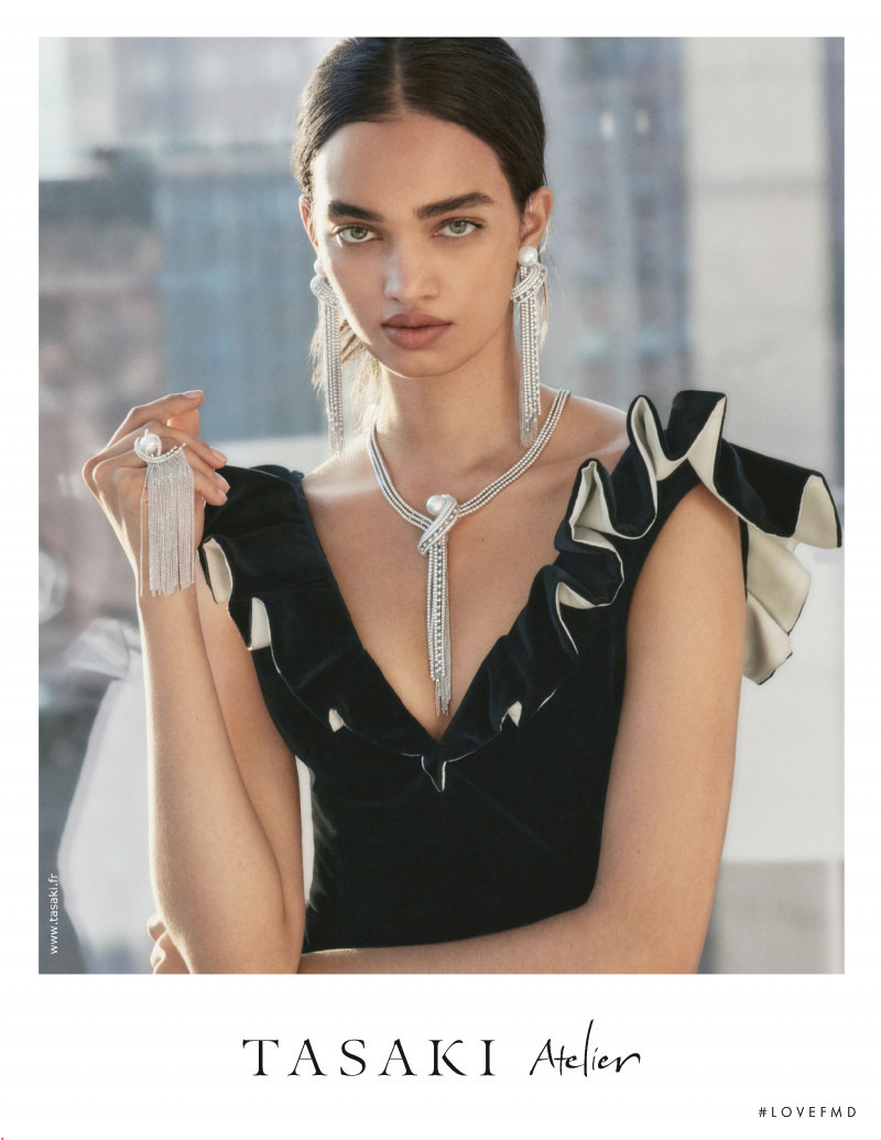 Ellen Rosa featured in  the Tasaki advertisement for Autumn/Winter 2019