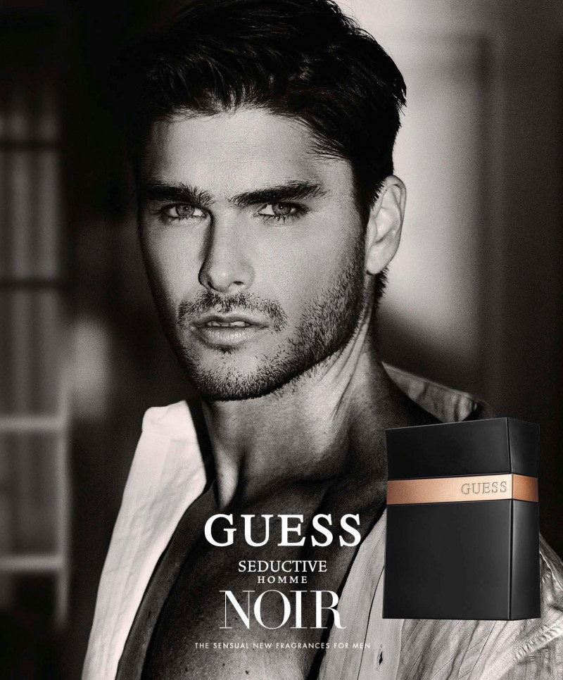 Charlie Matthews featured in  the Guess Fragrance Seductive Noir advertisement for Autumn/Winter 2019